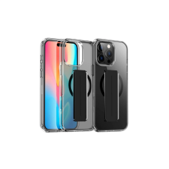 Joko  İphone 15 Pro Max Kılıf Alfa Magsafe Standlı Kapak - Siyah