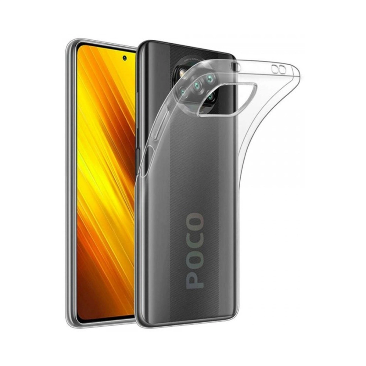 Xiaomi Pocophone X3 Kılıf Lüx Şeffaf Silikon