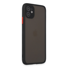 İphone 11 Kılıf Montreal Silikon Kapak - Siyah