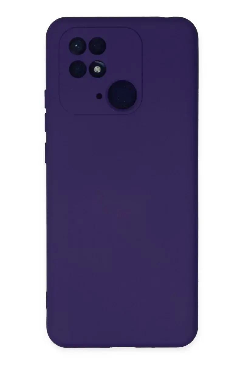 Newface Xiaomi Redmi 10c Kılıf Nano İçi Kadife Silikon - Mor