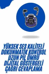 Kablosuz Dijital Göstergeli Powerbanklı Ios Ve Android Uyumlu Gaming Kulaklık
