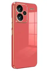 Newface Xiaomi Redmi Note 13 Pro Plus Kılıf Volet Silikon - Kırmızı