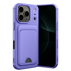 İphone 17 Pro Max Kelvin Kartvizitli Silikon - Lila