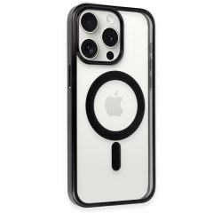İphone 15 Pro Max Kılıf Erozi Magsafe Kapak - Siyah