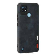 Realme C21 Kılıf Loop Deri Silikon - Lacivert