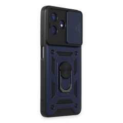 Realme C53 Kılıf Pars Lens Yüzüklü Silikon - Lacivert
