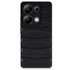 Xiaomi Redmi Note 13 Pro 4g Kılıf Bibercas Silikon Kapak - Siyah