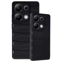Xiaomi Redmi Note 13 Pro 4g Kılıf Bibercas Silikon Kapak - Siyah