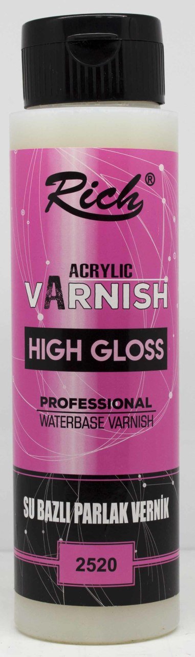 High Gloss Su Bazlı Parlak Vernik 500cc