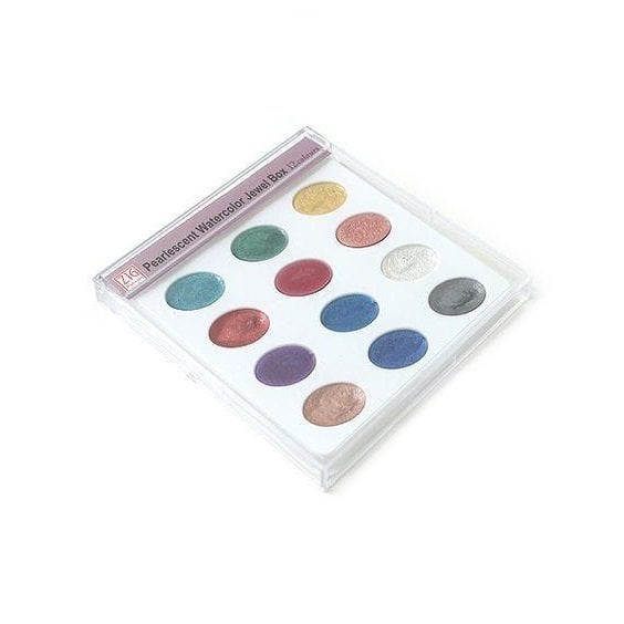Pearlescent Watercolor Jewel Box Suluboya 12 Renk