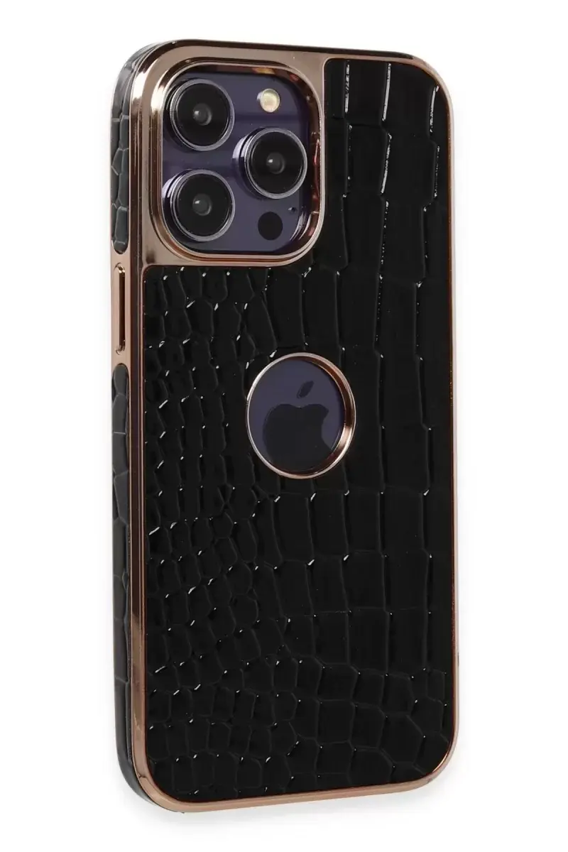 Newface İphone 14 Pro Kılıf Snake Kapak - Siyah
