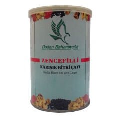 Zencefilli Karışık Bitkisel Çay 100 Gr Teneke Kutu