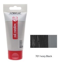 Talens Artcreation Akrilik Boya 75ml - N:701 Ivory Black