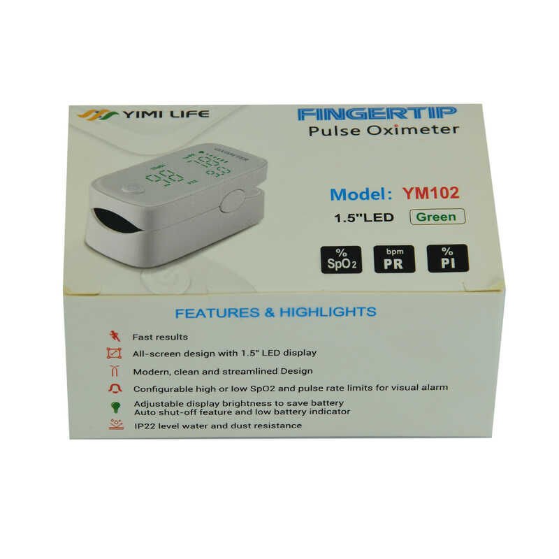 Dijital Pulse Oksimetre Parmaktan Nabız Ölçer Taşınabilir Oximeter YM102