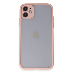 İphone 11 Kılıf Montreal Silikon Kapak - Pembe