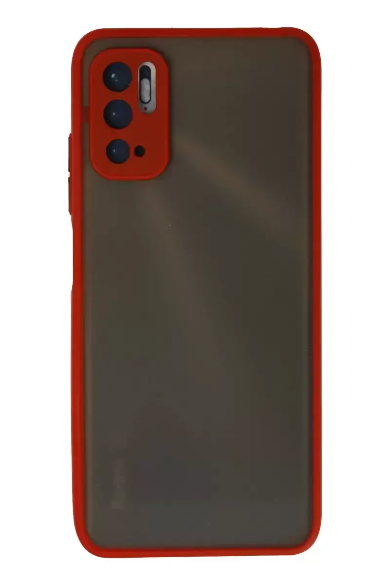 Newface Xiaomi Redmi Note 10 5g Kılıf Montreal Silikon Kapak - Kırmızı