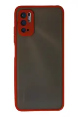 Newface Xiaomi Redmi Note 10 5g Kılıf Montreal Silikon Kapak - Kırmızı