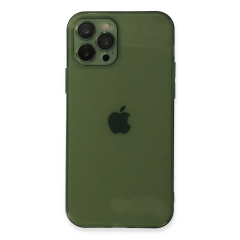 İphone 12 Pro Kılıf Fly Lens Silikon - Yeşil