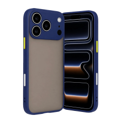 İphone 17 Pro Max Kılıf Montreal Silikon Kapak - Lacivert