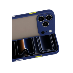 İphone 17 Pro Max Kılıf Montreal Silikon Kapak - Lacivert