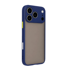 İphone 17 Pro Max Kılıf Montreal Silikon Kapak - Lacivert