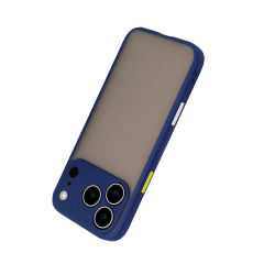 İphone 17 Pro Max Kılıf Montreal Silikon Kapak - Lacivert