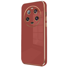 Xiaomi Mi 14 Ultra Kılıf Volet Silikon - Kırmızı