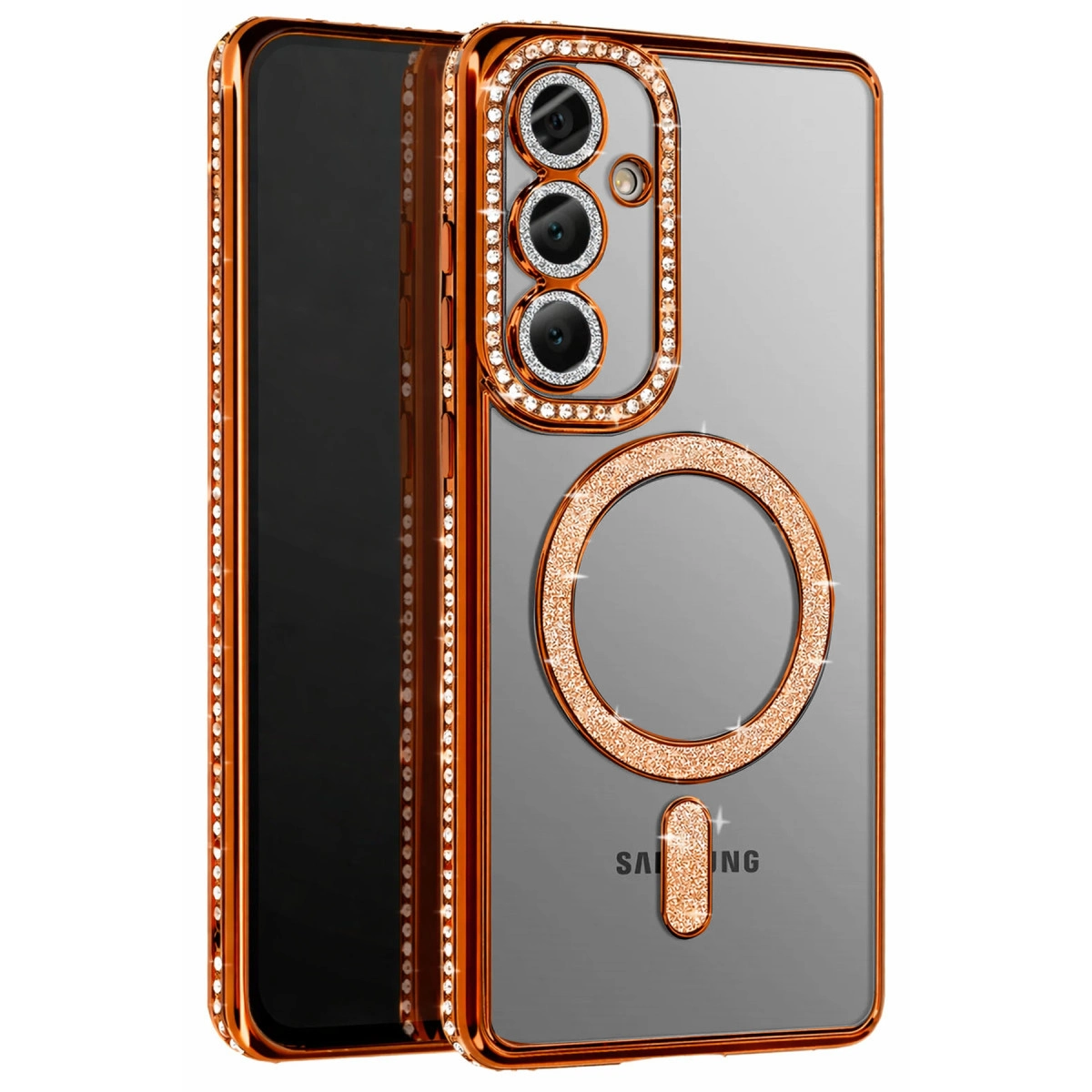 Joko Samsung Galaxy S26 Joke Simli Magneticsafe Kılıf - Turuncu