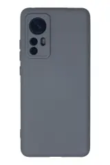 Newface Xiaomi Mi 12 Kılıf Nano İçi Kadife Silikon - Gri