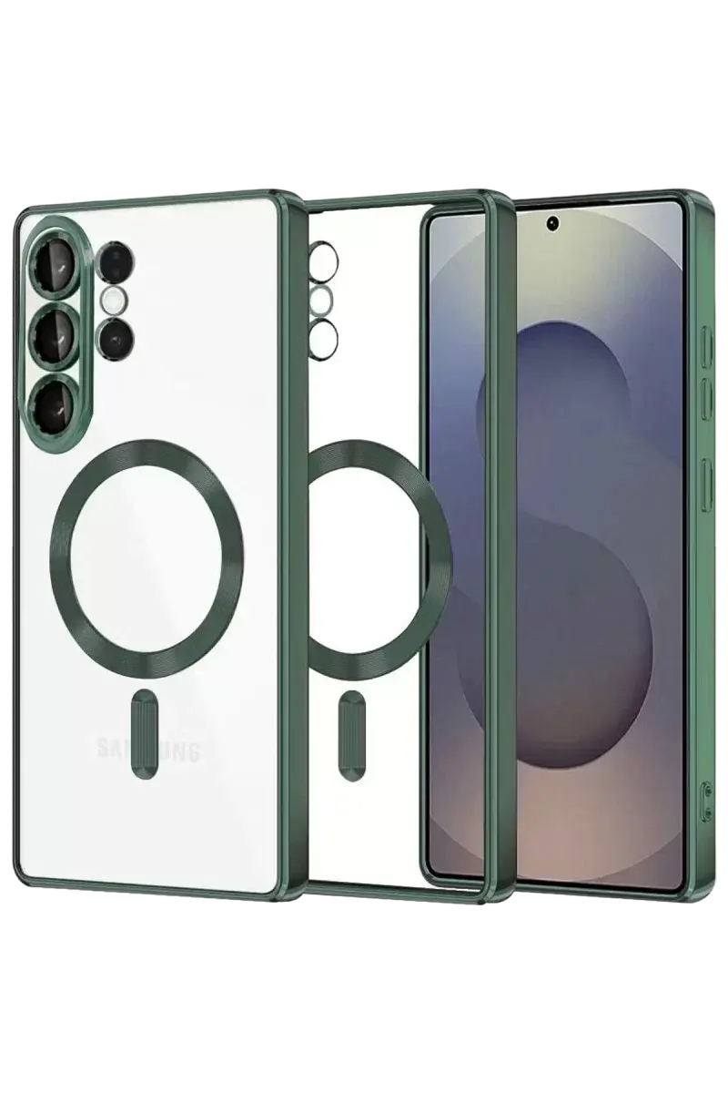 Newface Samsung Galaxy S26 Ultra Kross Magneticsafe Kapak - Koyu Yeşil