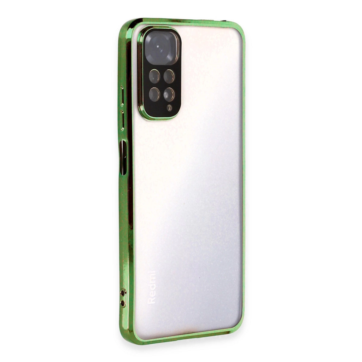 Xiaomi Redmi Note 11 Kılıf Razer Lensli Silikon - Yeşil