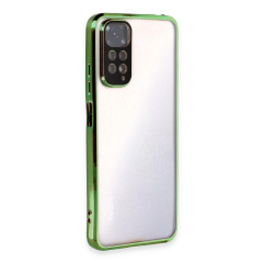 Xiaomi Redmi Note 11 Kılıf Razer Lensli Silikon - Yeşil