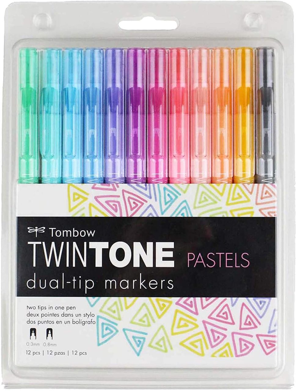 Twintone Markers 12'li (Pastel Renkler)