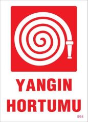 Yangın Hortumu Uyarı Levhası 25x35 KOD:864