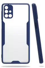 Newface Samsung Galaxy M31s Kılıf Platin Silikon - Lacivert