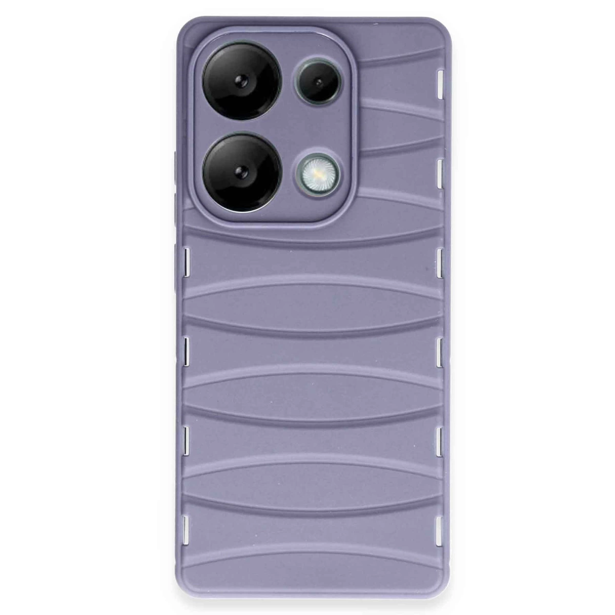 Xiaomi Redmi Note 13 Pro 4g Kılıf Bibercas Silikon Kapak - Lila