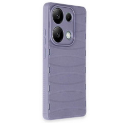 Xiaomi Redmi Note 13 Pro 4g Kılıf Bibercas Silikon Kapak - Lila