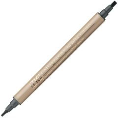 Çift Taraflı Kaligrafi Kalemi Metalik Tonlar 2-3,5mm N:127 Black