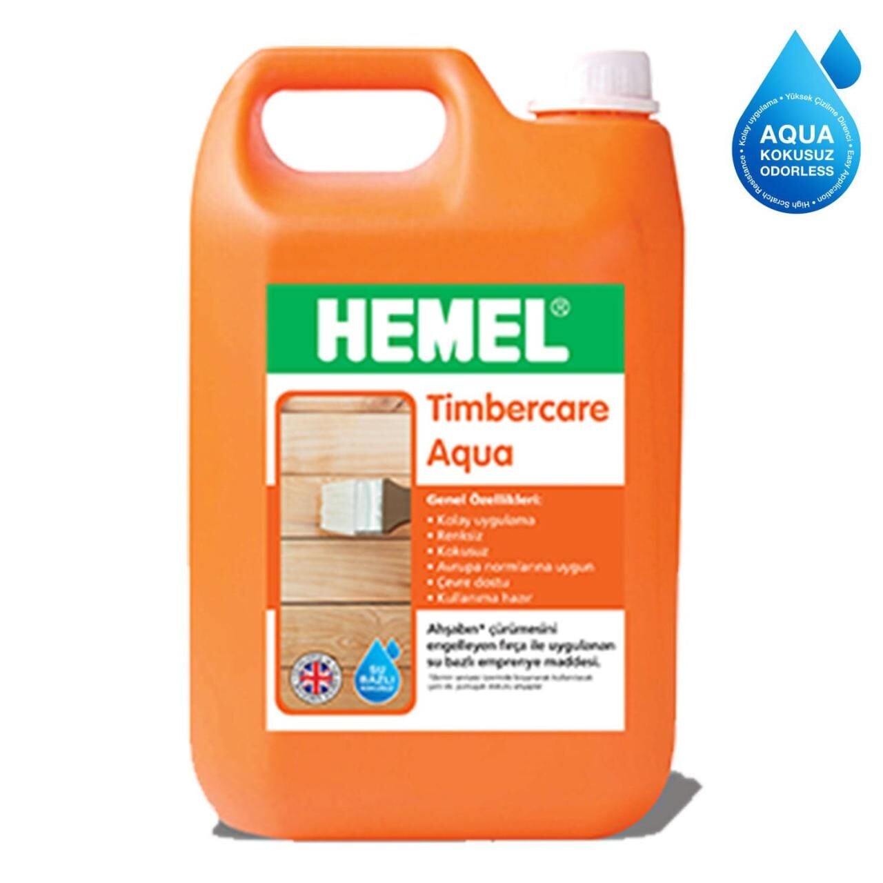 Ahşap Çürüme Koruyucu 20 Litre Şeffaf Hemel Timbercare Aqua Emprenye