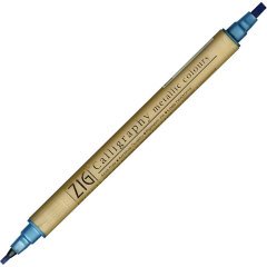Çift Taraflı Kaligrafi Kalemi Metalik Tonlar 2-3,5mm N:125 Blue