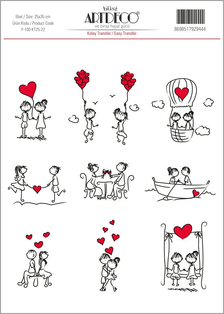 Kolay Transfer 25x35cm Desen No:22