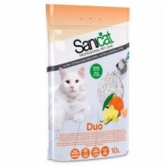 Sanicat Duo Mandalina ve Vanilya Kokulu Kedi Kumu 10 Lt