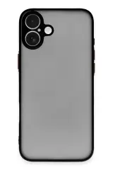 Newface İphone 16 Kılıf Montreal Silikon Kapak - Siyah