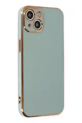 Newface İphone 13 Kılıf Volet Silikon - Açık Yeşil
