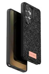 Onegif Samsung Galaxy S26 Ultra Bright Simli Kapak - Siyah