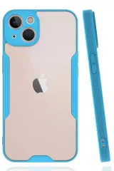 Newface Apple İphone 14 Kılıf Platin Silikon - Mavi