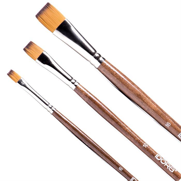 Kesik Uçlu Yassı Fırça 1001F - N:16