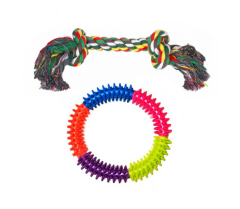 Ans Dental Köpek Oyuncak Diş ipi + Çemberi 15 x 22 cm