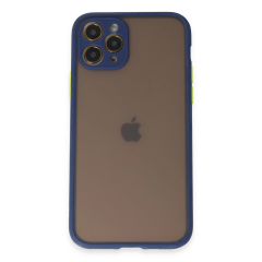 İphone 11 Pro Kılıf Montreal Silikon Kapak - Lacivert