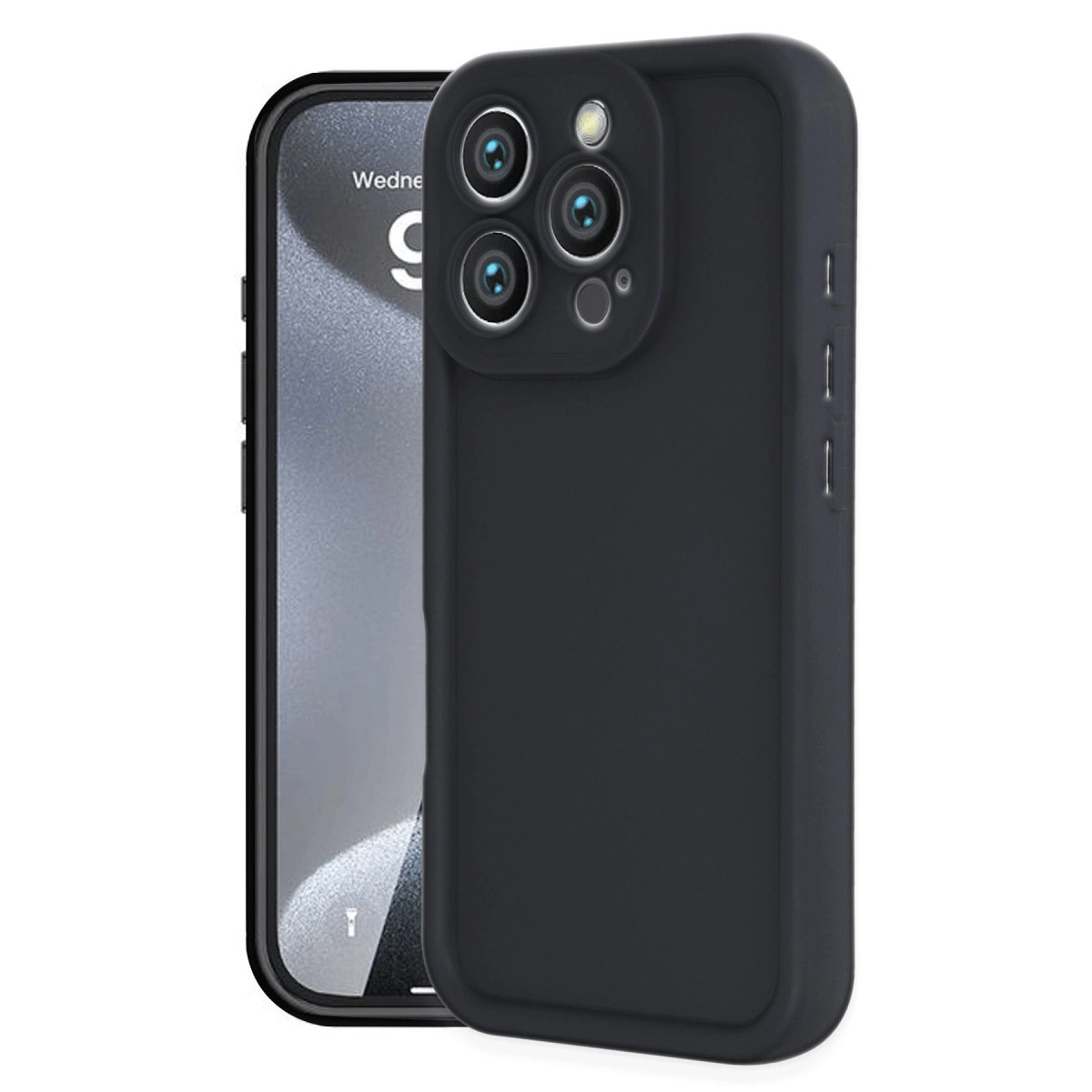 İphone 16 Pro Max Kılıf Viera Silikon - Siyah